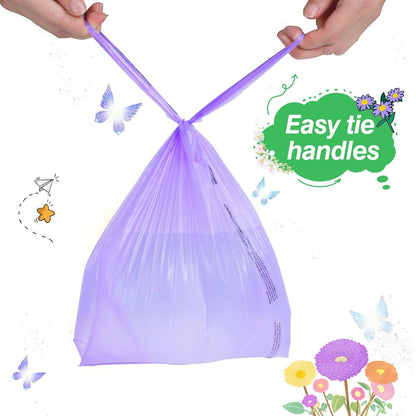 Baby Disposable Diaper Bags 500 Count Easy-To-Tie Diaper Sacks Enhanced Odor Control with Lemon Scent for Diaper Disposal or Pet Waste