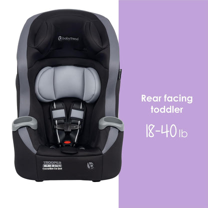 Trooper™ Slim 3-in-1 Convertible Car Seat, Dash Black – Slim Fit, 3-in-1 Growth Modes, Lightweight Design, Adjustable Comfort Padding