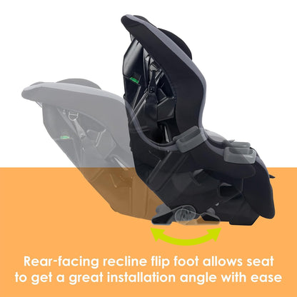 Trooper™ Slim 3-in-1 Convertible Car Seat, Dash Black – Slim Fit, 3-in-1 Growth Modes, Lightweight Design, Adjustable Comfort Padding