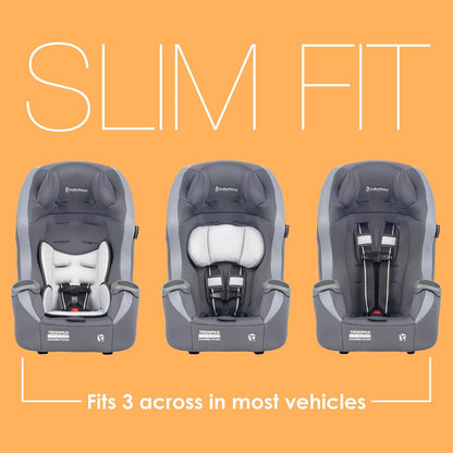 Trooper™ Slim 3-in-1 Convertible Car Seat, Dash Black – Slim Fit, 3-in-1 Growth Modes, Lightweight Design, Adjustable Comfort Padding
