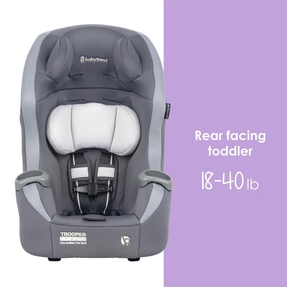 Trooper™ Slim 3-in-1 Convertible Car Seat, Dash Black – Slim Fit, 3-in-1 Growth Modes, Lightweight Design, Adjustable Comfort Padding