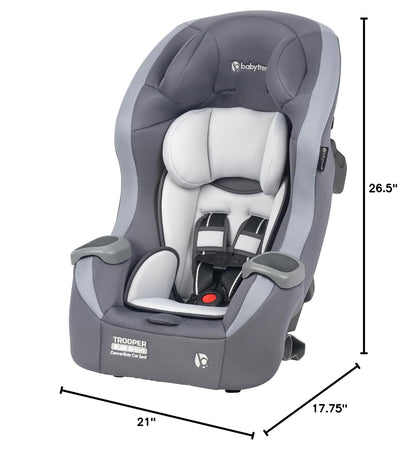 Trooper™ Slim 3-in-1 Convertible Car Seat, Dash Black – Slim Fit, 3-in-1 Growth Modes, Lightweight Design, Adjustable Comfort Padding