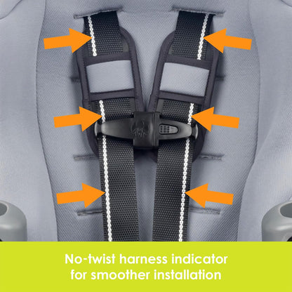 Trooper™ Slim 3-in-1 Convertible Car Seat, Dash Black – Slim Fit, 3-in-1 Growth Modes, Lightweight Design, Adjustable Comfort Padding