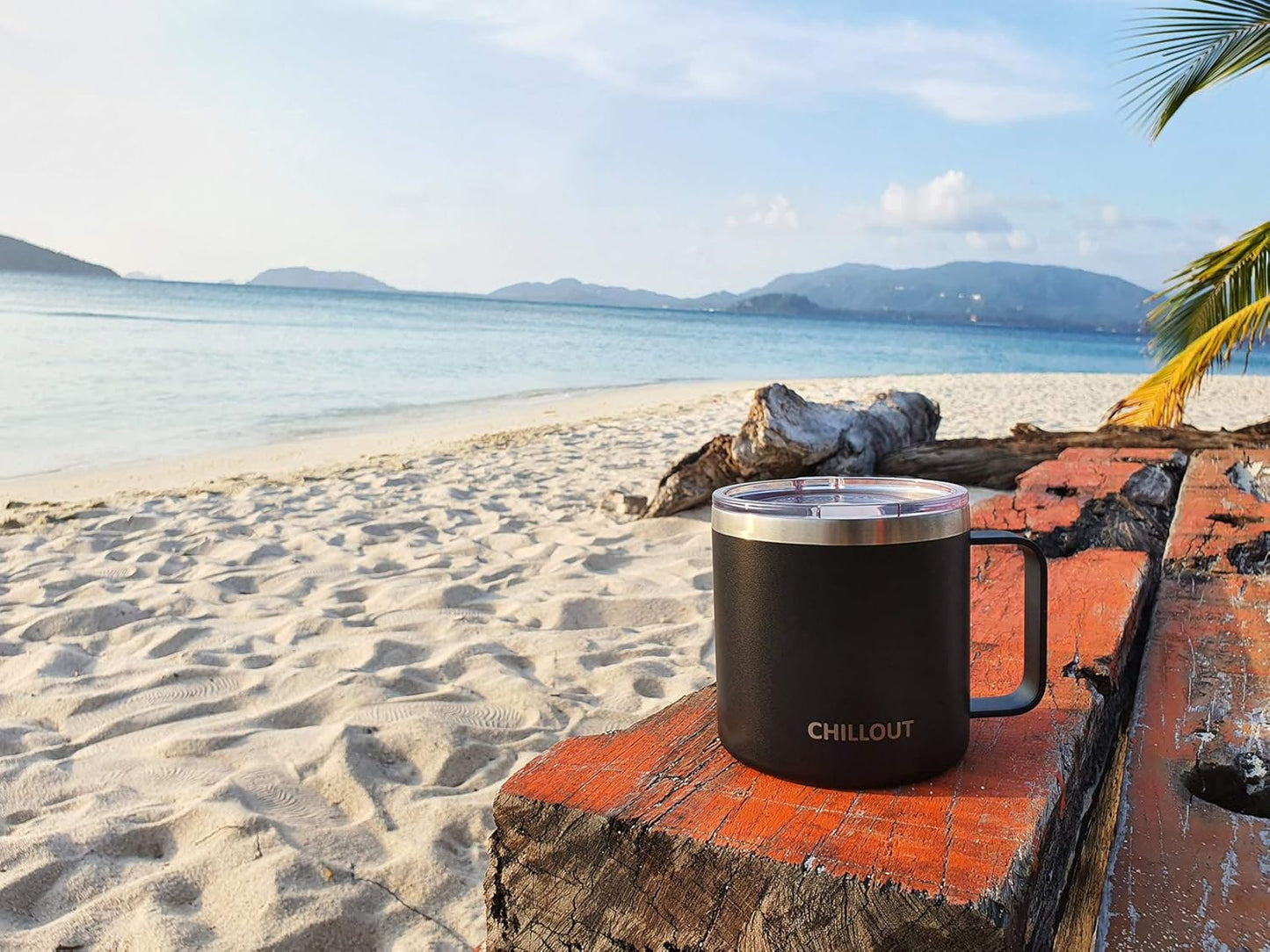 Stainless Steel 20 oz Vacuum Insulated Coffee Mug with Handle and Lid, Large Thermal Camping Coffee Mug Cup with Durable Sliding Lid for Men & Women, Keeps your Beverages Hot/Cold