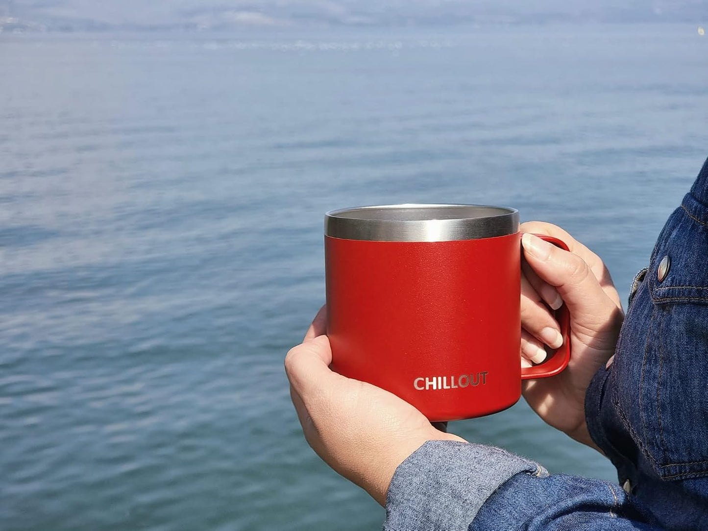Stainless Steel 20 oz Vacuum Insulated Coffee Mug with Handle and Lid, Large Thermal Camping Coffee Mug Cup with Durable Sliding Lid for Men & Women, Keeps your Beverages Hot/Cold