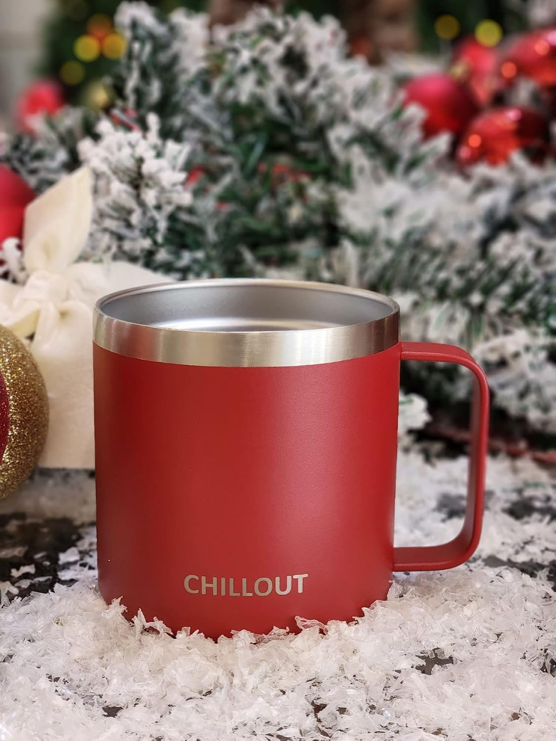 Stainless Steel 20 oz Vacuum Insulated Coffee Mug with Handle and Lid, Large Thermal Camping Coffee Mug Cup with Durable Sliding Lid for Men & Women, Keeps your Beverages Hot/Cold