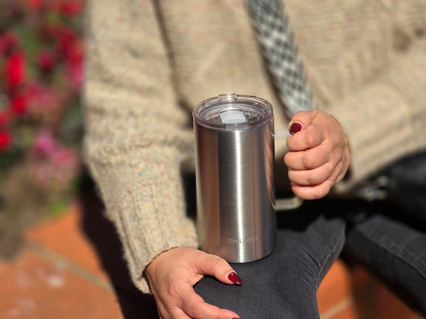 Stainless Steel 20 oz Vacuum Insulated Coffee Mug with Handle and Lid, Large Thermal Camping Coffee Mug Cup with Durable Sliding Lid for Men & Women, Keeps your Beverages Hot/Cold