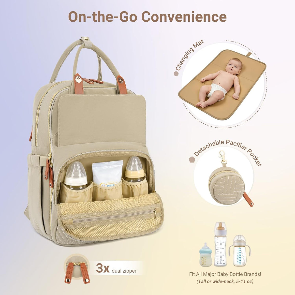 Diaper Bag Backpack, Maternity Bags Travel Toddler Backpack