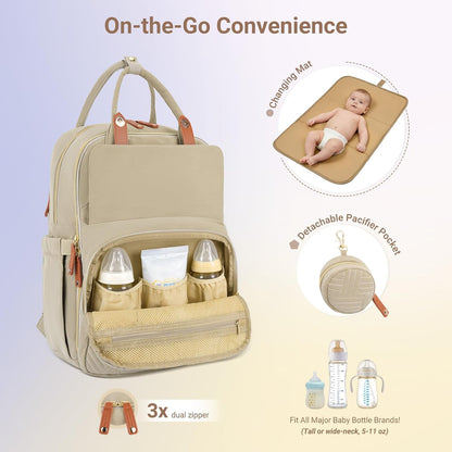 Diaper Bag Backpack, Maternity Bags Travel Toddler Backpack