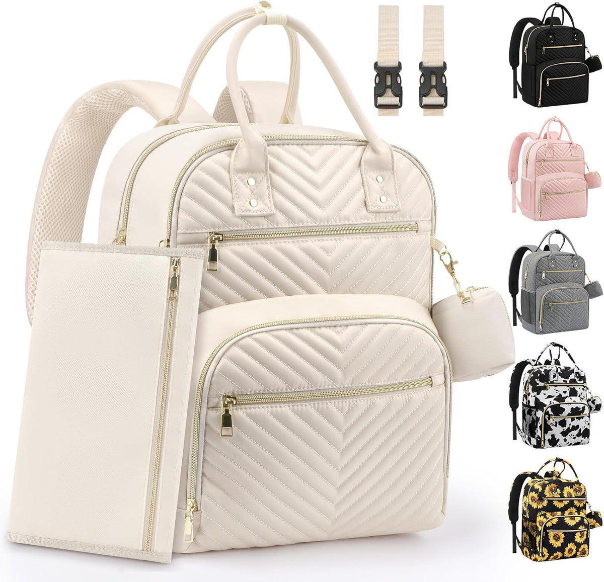 Diaper Bag Backpack, Baby Bag Backpack Baby Essentials for Mom Dad