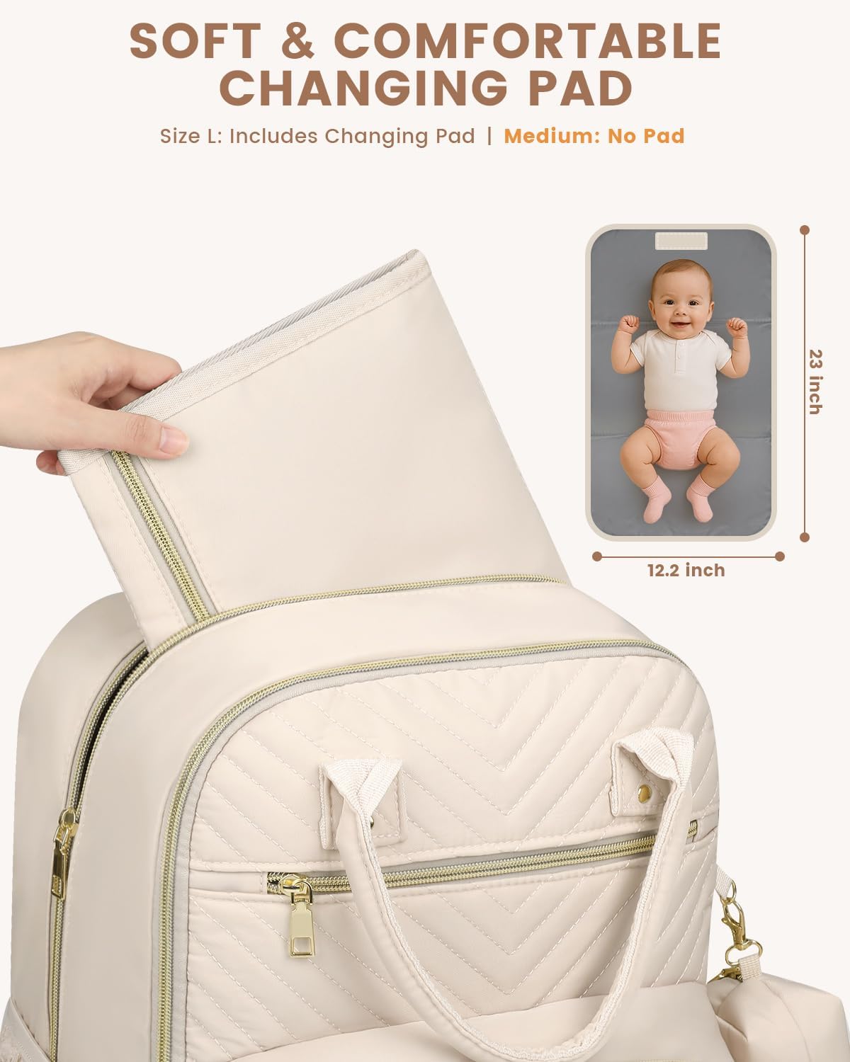 Diaper Bag Backpack, Baby Bag Backpack Baby Essentials for Mom Dad