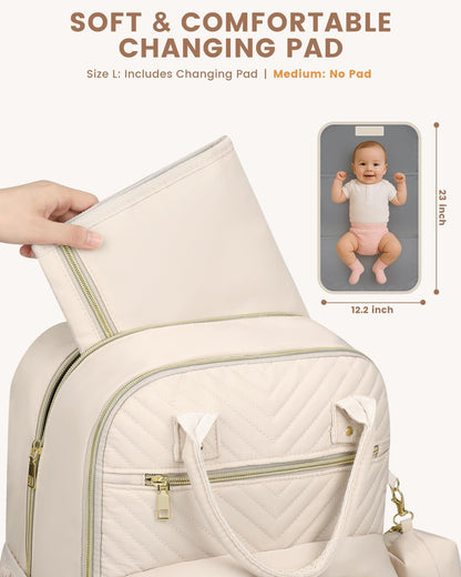 Diaper Bag Backpack, Baby Bag Backpack Baby Essentials for Mom Dad