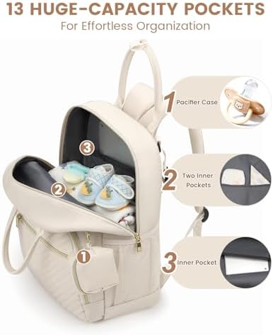 Diaper Bag Backpack, Baby Bag Backpack Baby Essentials for Mom Dad