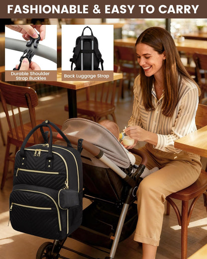 Diaper Bag Backpack, Baby Bag Backpack Baby Essentials for Mom Dad