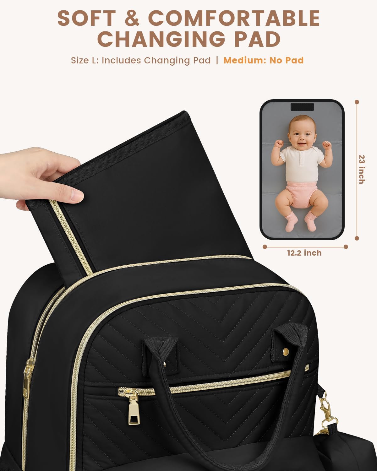 Diaper Bag Backpack, Baby Bag Backpack Baby Essentials for Mom Dad