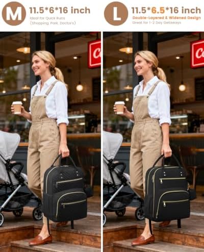 Diaper Bag Backpack, Baby Bag Backpack Baby Essentials for Mom Dad