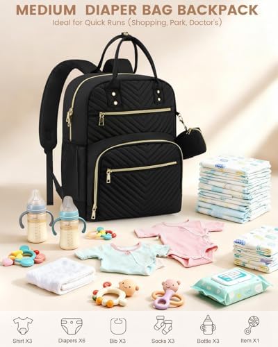 Diaper Bag Backpack, Baby Bag Backpack Baby Essentials for Mom Dad