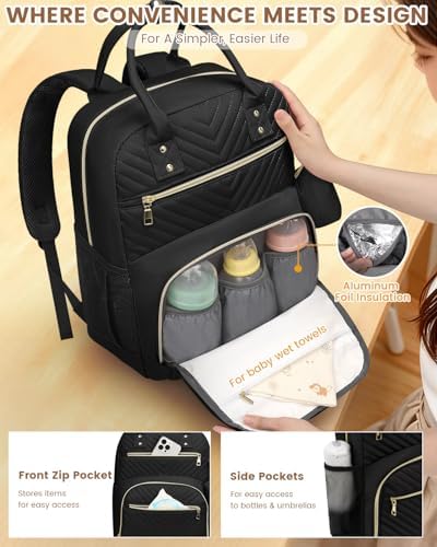 Diaper Bag Backpack, Baby Bag Backpack Baby Essentials for Mom Dad