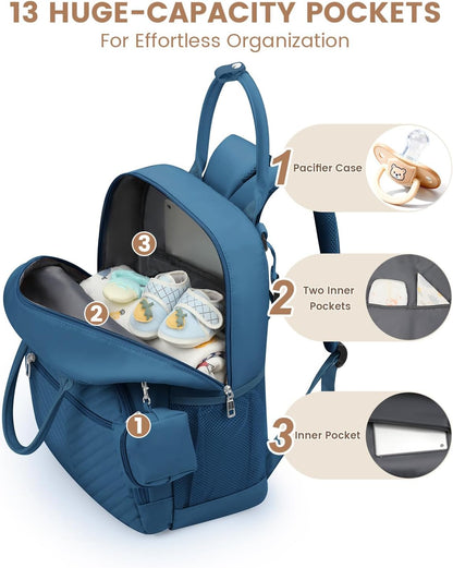 Diaper Bag Backpack, Baby Bag Backpack Baby Essentials for Mom Dad