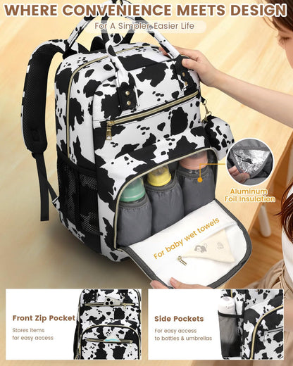 Diaper Bag Backpack, Baby Bag Backpack Baby Essentials for Mom Dad