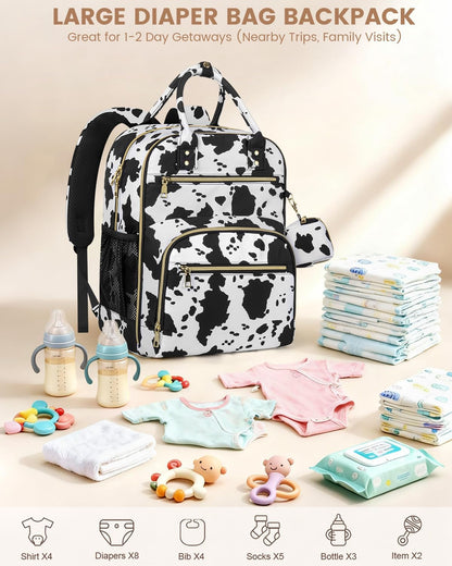Diaper Bag Backpack, Baby Bag Backpack Baby Essentials for Mom Dad