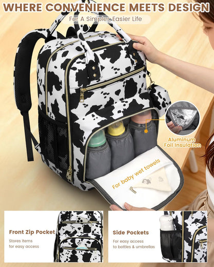 Diaper Bag Backpack, Baby Bag Backpack Baby Essentials for Mom Dad