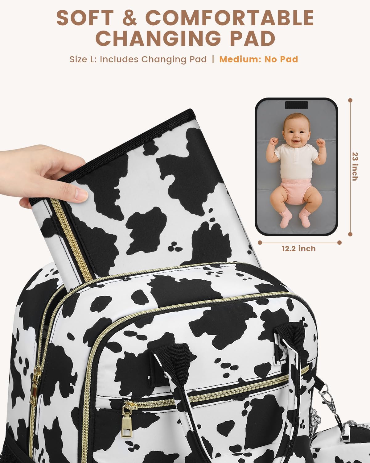 Diaper Bag Backpack, Baby Bag Backpack Baby Essentials for Mom Dad