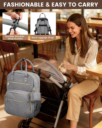 Diaper Bag Backpack, Baby Bag Backpack Baby Essentials for Mom Dad