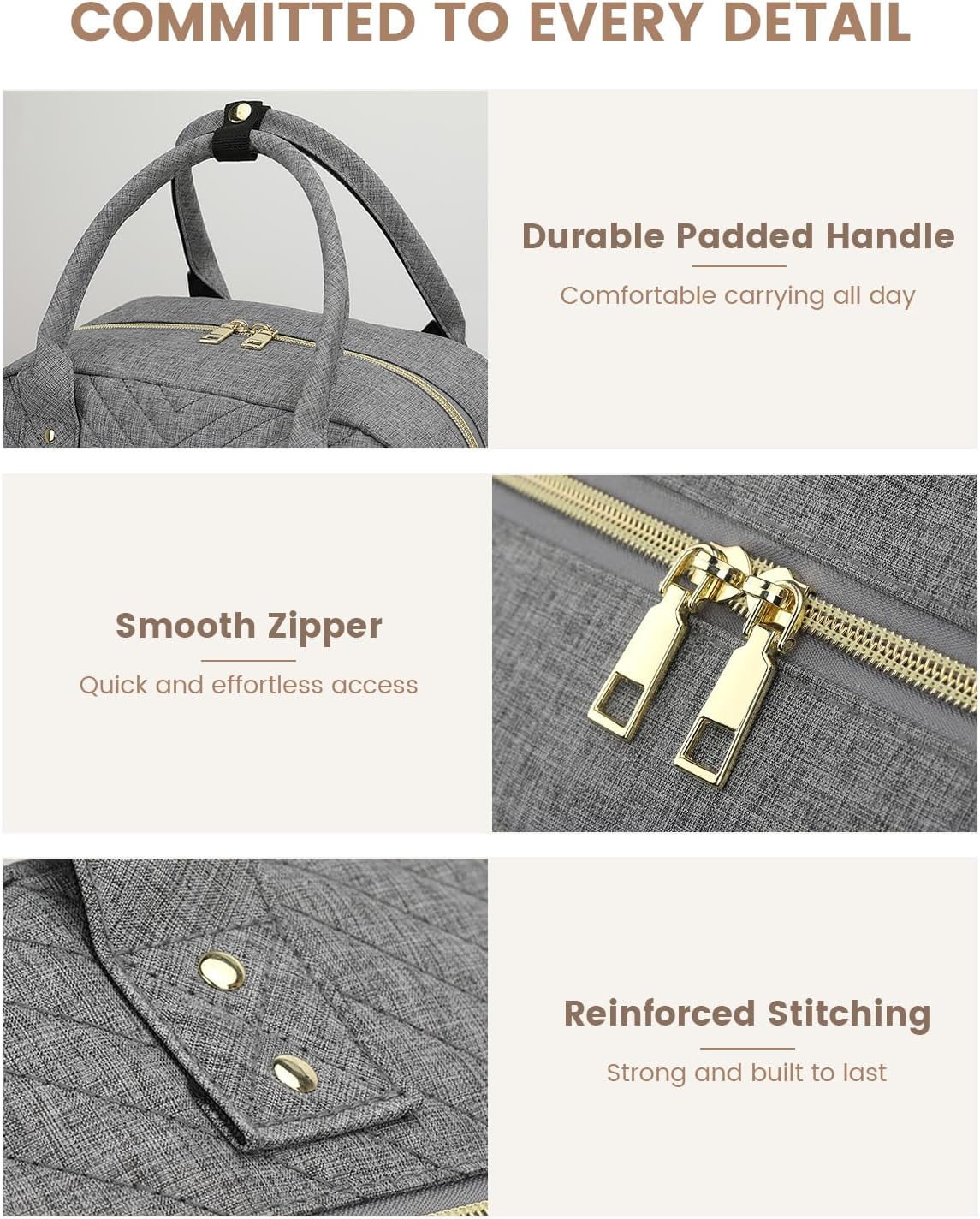Diaper Bag Backpack, Baby Bag Backpack Baby Essentials for Mom Dad