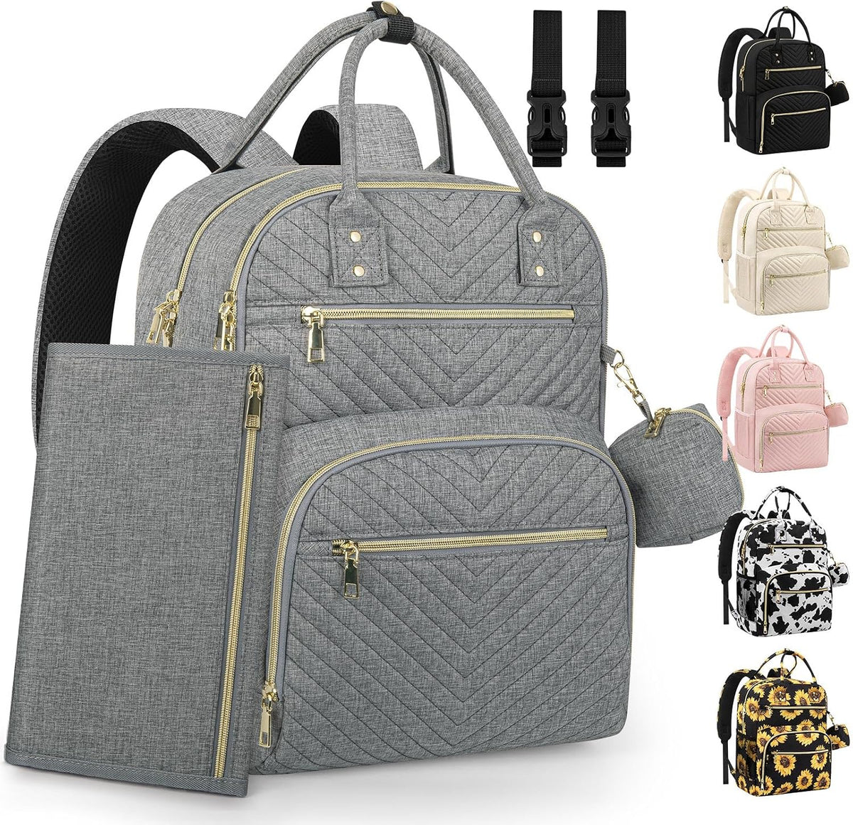 Diaper Bag Backpack, Baby Bag Backpack Baby Essentials for Mom Dad