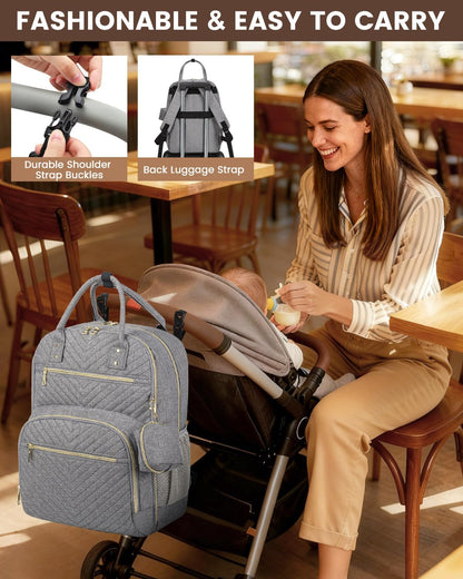 Diaper Bag Backpack, Baby Bag Backpack Baby Essentials for Mom Dad