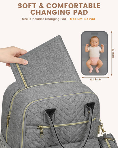 Diaper Bag Backpack, Baby Bag Backpack Baby Essentials for Mom Dad