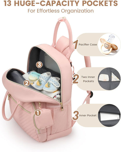 Diaper Bag Backpack, Baby Bag Backpack Baby Essentials for Mom Dad