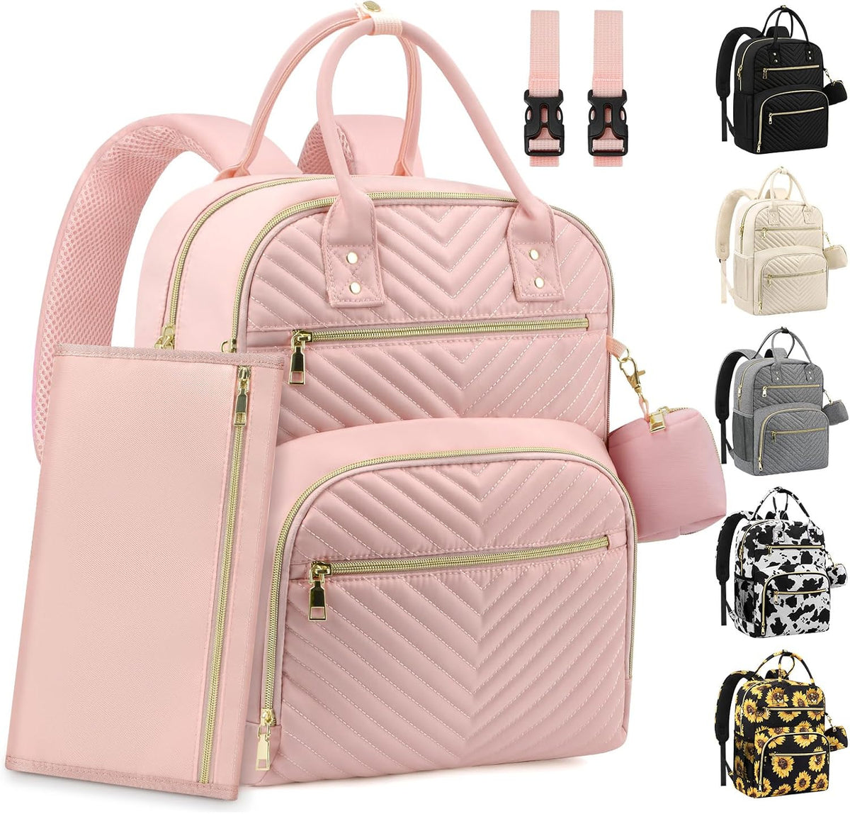 Diaper Bag Backpack, Baby Bag Backpack Baby Essentials for Mom Dad