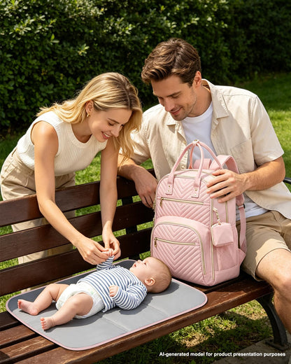 Diaper Bag Backpack, Baby Bag Backpack Baby Essentials for Mom Dad