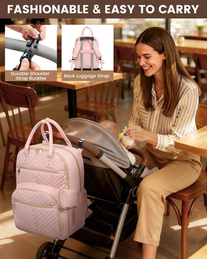 Diaper Bag Backpack, Baby Bag Backpack Baby Essentials for Mom Dad