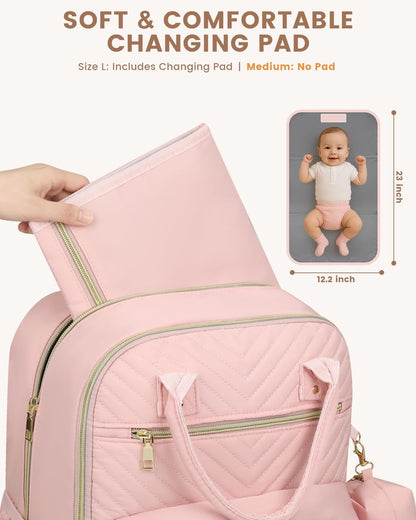 Diaper Bag Backpack, Baby Bag Backpack Baby Essentials for Mom Dad