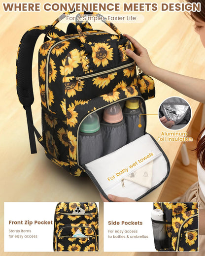 Diaper Bag Backpack, Baby Bag Backpack Baby Essentials for Mom Dad