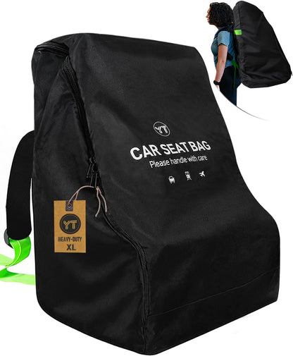Car Seat Travel Bag for Airplane, Carseat Bag Air Travel with Padded Straps