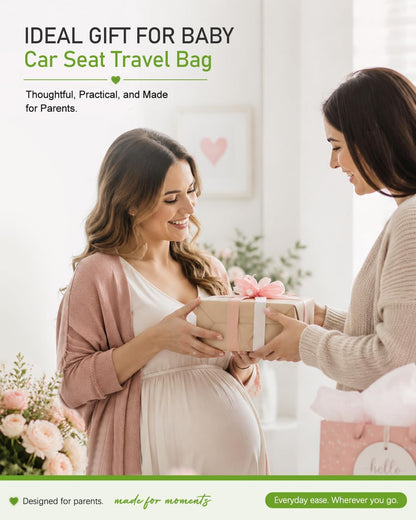 Car Seat Travel Bag for Airplane, Carseat Bag Air Travel with Padded Straps