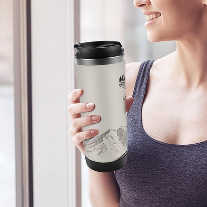 13oz Insulated Travel Coffee Mug Reusable Coffee Cup Water Bottle | Soaring Eagle Travel Mug with Leak Proof Lid Double Wall Stainless Steel Coffee Tumbler Personalized Gift