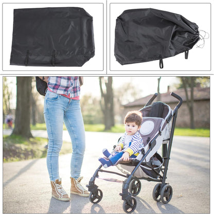 Water-resistant Oxford Cloth Stroller Bag for Airplane Travel, Fits Most Double Strollers, Simple Structure, for Gate Check and Parent Travel