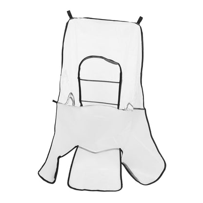 Stroller Rain Cover Windproof with Ventilation Transparent EVA Material Easy Installation Fits Strollers and Prams for Weather Protection