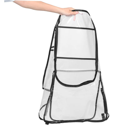 Stroller Rain Cover Windproof with Ventilation Transparent EVA Material Easy Installation Fits Strollers and Prams for Weather Protection