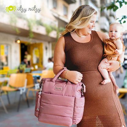 Dream Convertible Diaper Bag Tote Backpack - Baby Diaper Bag with 14 Pockets, Changing Pad & More (Midnight Black)