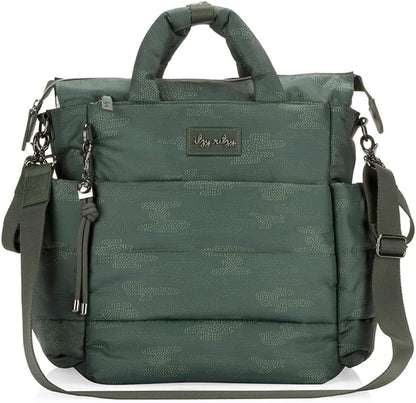 Dream Convertible Diaper Bag Tote Backpack - Baby Diaper Bag with 14 Pockets, Changing Pad & More (Midnight Black)