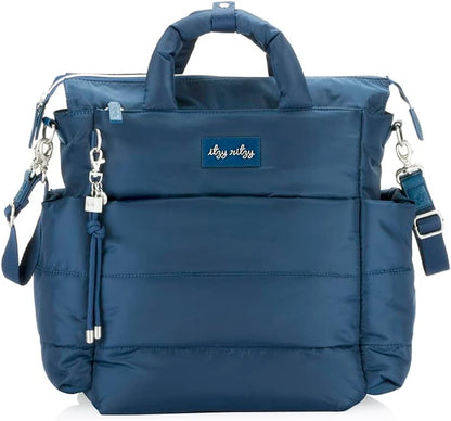 Dream Convertible Diaper Bag Tote Backpack - Baby Diaper Bag with 14 Pockets, Changing Pad & More (Midnight Black)