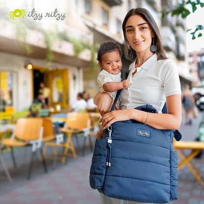 Dream Convertible Diaper Bag Tote Backpack - Baby Diaper Bag with 14 Pockets, Changing Pad & More (Midnight Black)