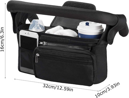 Stroller Caddy Organizer Portable Multiple Pockets