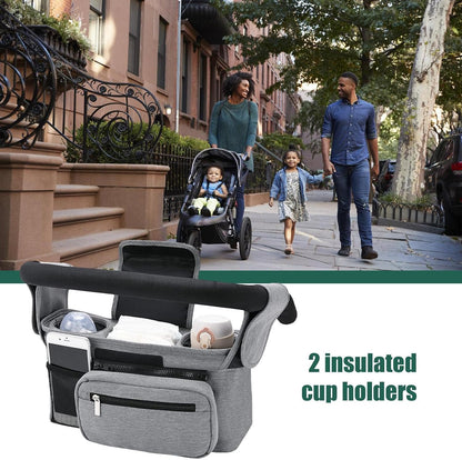 Stroller Caddy Organizer Portable Multiple Pockets